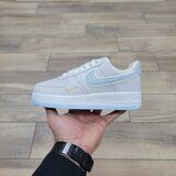 Кроссовки Nike Air Force 1 '07 Low Suede Beige Blue Gold