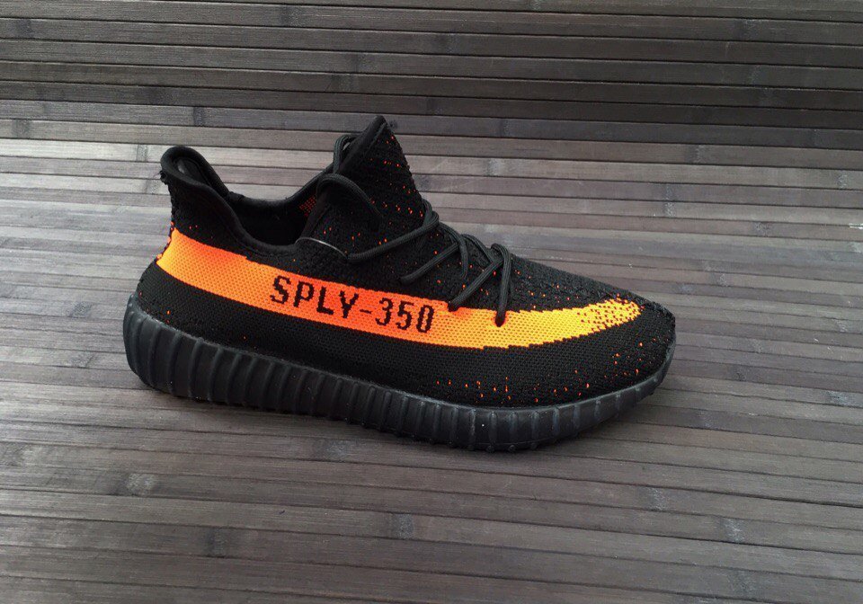 yeezy v2 black and orange