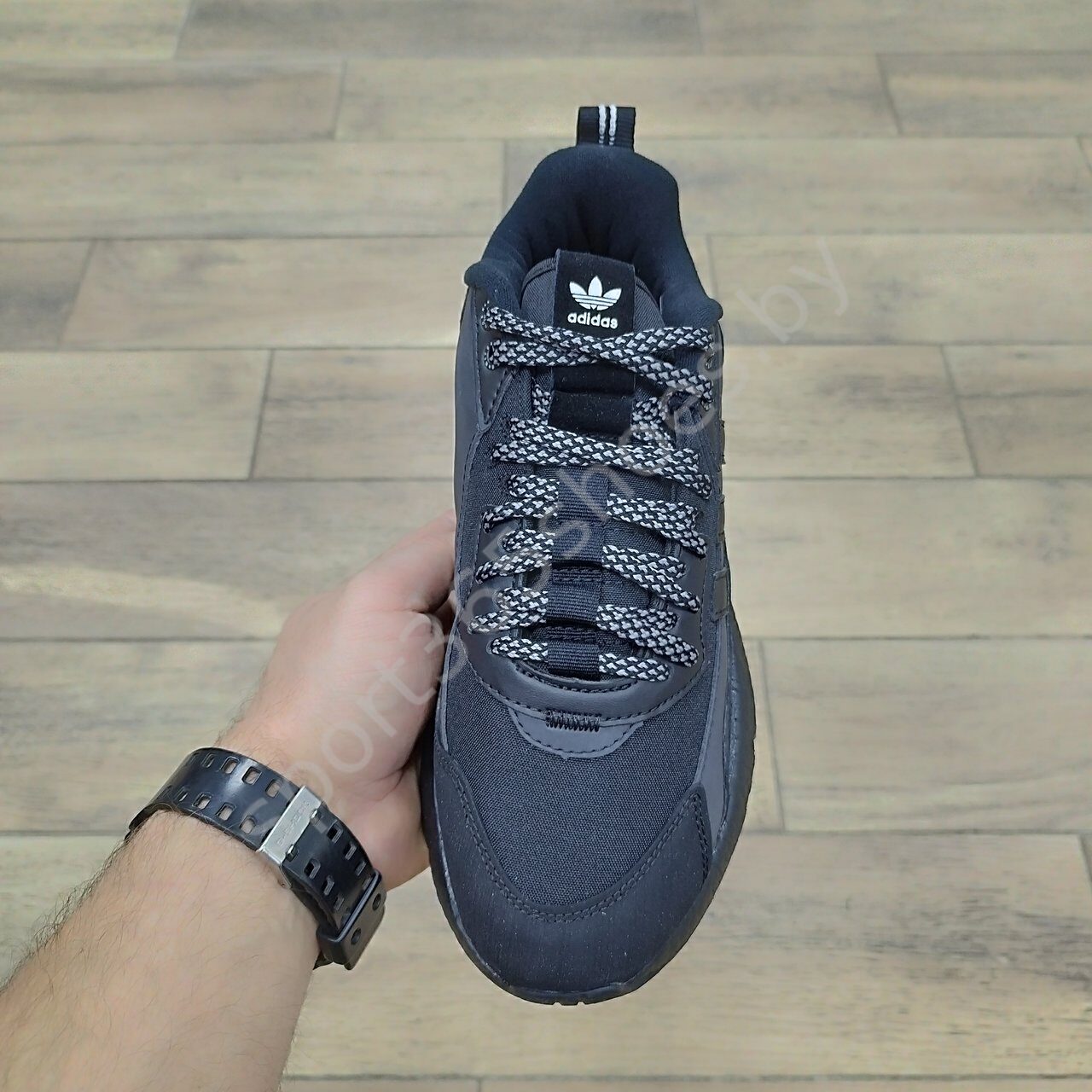 Чёрные подростковые и мужские кроссовки Адидас | Adidas Nite Jogger ...