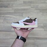 Кроссовки Travis Scott X Wmns Air Jordan 1 Low Pink