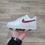 Кроссовки Nike Air Force 1 '07 Low Beige Red