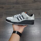 Кроссовки Adidas Forum Low Light Gray Black