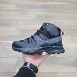 Кроссовки Salomon X Ultra 4 Mid Gray Black с мехом