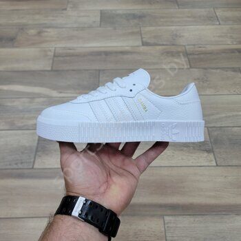 Белые женские, подростковые и мужские кроссовки Адидас Самба | Adidas ...