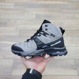 Кроссовки Salomon X Ultra 4 Mid Light Gray с мехом