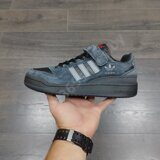 Кроссовки Adidas Forum Low Dark Gray Black